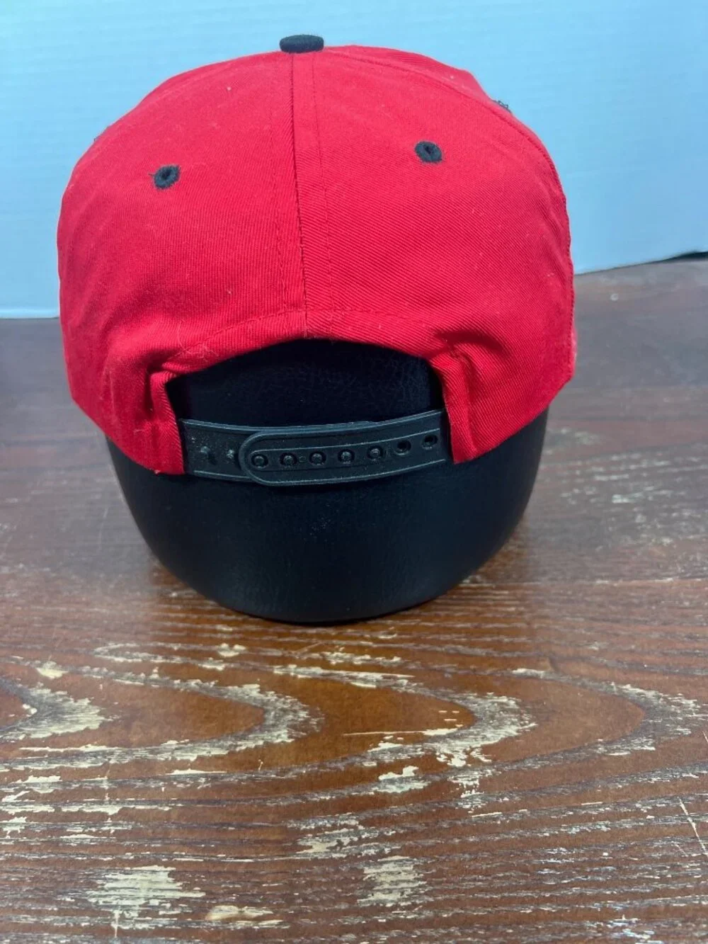 Vintage San Francisco 49ers Big Logo Snapback Hat By Competitor Red & Black H5